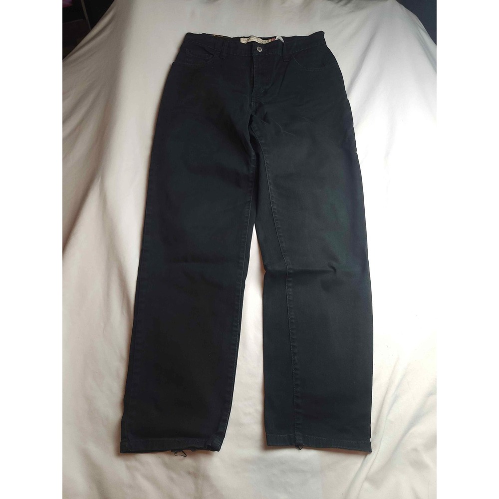 Levis Classic Relaxed Tapered Jeans Black Denim Womens 10 M Stretch‎